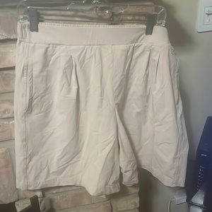 CALIA Women's High Rise Pleated Long Short